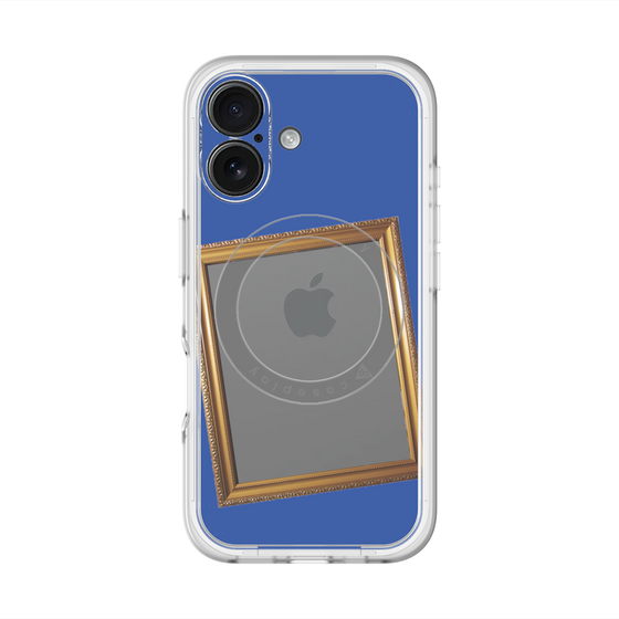 スリムプロテクションプレミアムケース with MagSafe［ Photo Frame - Blue ］