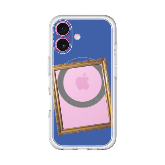 スリムプロテクションプレミアムケース with MagSafe［ Photo Frame - Blue ］