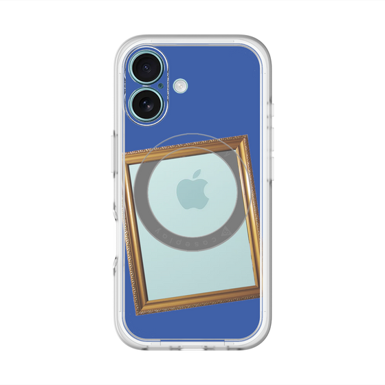 スリムプロテクションプレミアムケース with MagSafe［ Photo Frame - Blue ］