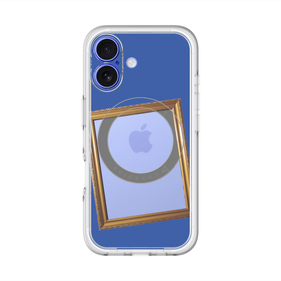 スリムプロテクションプレミアムケース with MagSafe［ Photo Frame - Blue ］