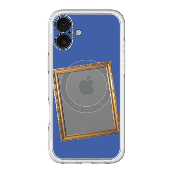 スリムプロテクションプレミアムケース with MagSafe［ Photo Frame - Blue ］