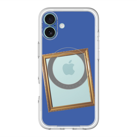 スリムプロテクションプレミアムケース with MagSafe［ Photo Frame - Blue ］