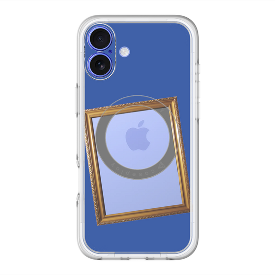 スリムプロテクションプレミアムケース with MagSafe［ Photo Frame - Blue ］