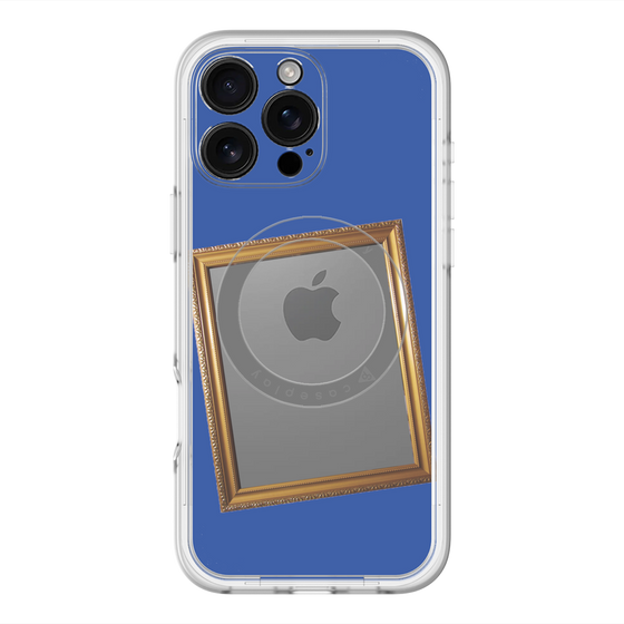 スリムプロテクションプレミアムケース with MagSafe［ Photo Frame - Blue ］
