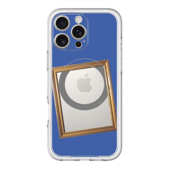 スリムプロテクションプレミアムケース with MagSafe［ Photo Frame - Blue ］