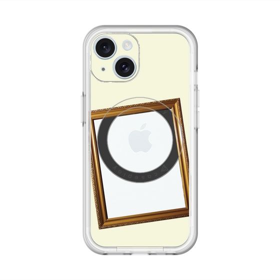 スリムプロテクションプレミアムケース with MagSafe［ Photo Frame - Ivory ］