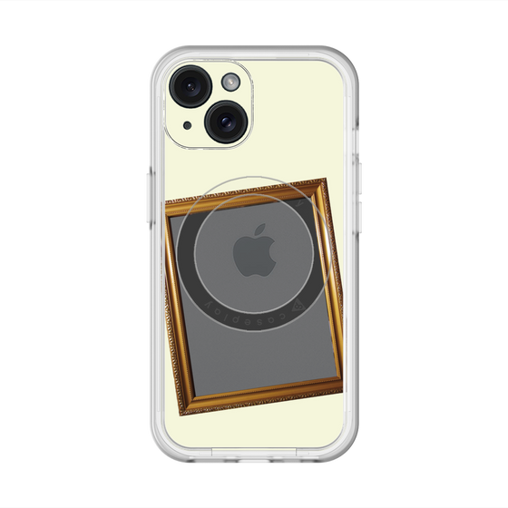 スリムプロテクションプレミアムケース with MagSafe［ Photo Frame - Ivory ］