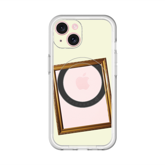 スリムプロテクションプレミアムケース with MagSafe［ Photo Frame - Ivory ］