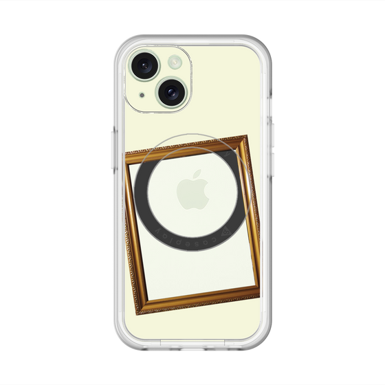 スリムプロテクションプレミアムケース with MagSafe［ Photo Frame - Ivory ］
