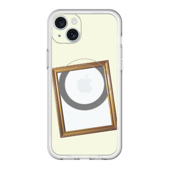 スリムプロテクションプレミアムケース with MagSafe［ Photo Frame - Ivory ］