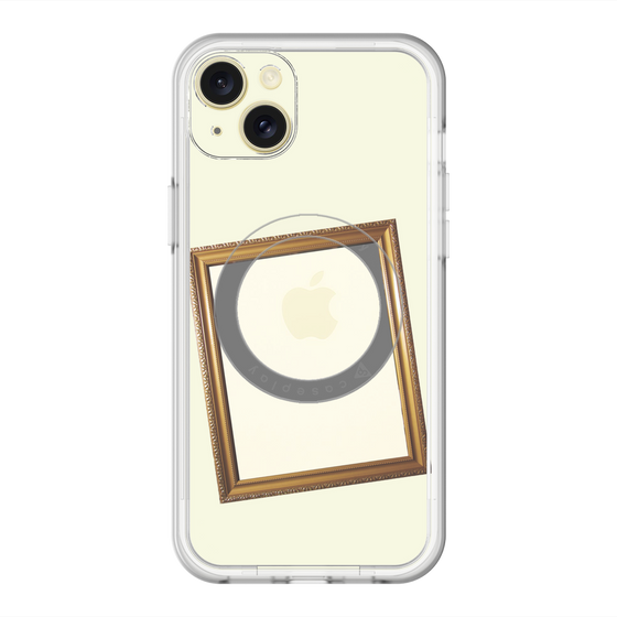 スリムプロテクションプレミアムケース with MagSafe［ Photo Frame - Ivory ］
