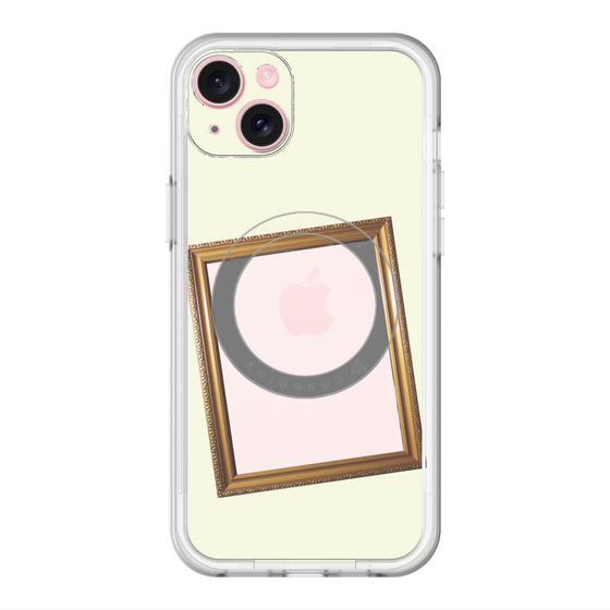 スリムプロテクションプレミアムケース with MagSafe［ Photo Frame - Ivory ］