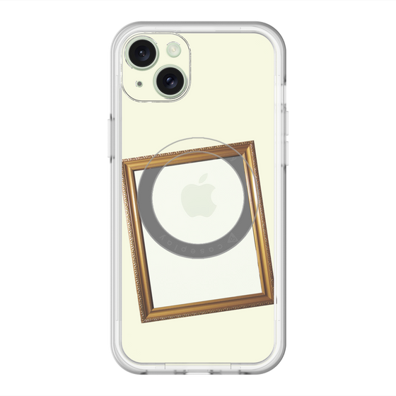 スリムプロテクションプレミアムケース with MagSafe［ Photo Frame - Ivory ］