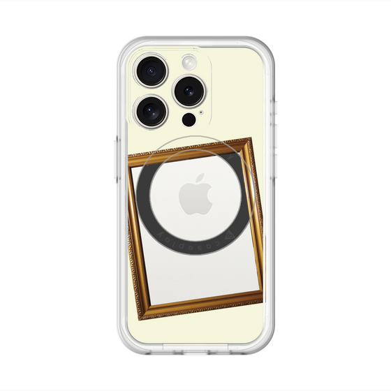 スリムプロテクションプレミアムケース with MagSafe［ Photo Frame - Ivory ］
