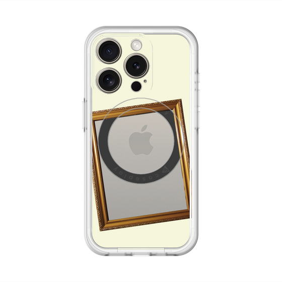 スリムプロテクションプレミアムケース with MagSafe［ Photo Frame - Ivory ］
