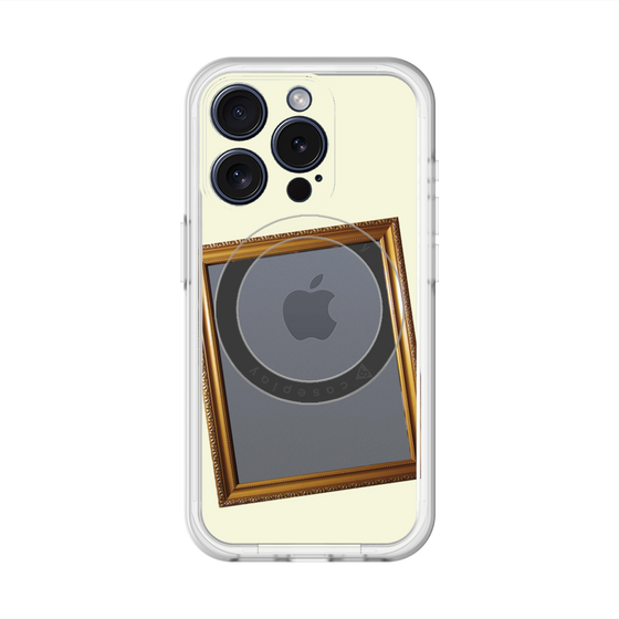 スリムプロテクションプレミアムケース with MagSafe［ Photo Frame - Ivory ］