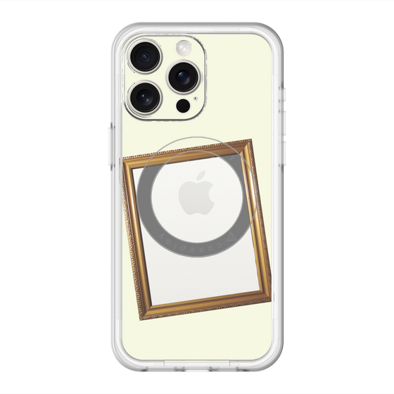スリムプロテクションプレミアムケース with MagSafe［ Photo Frame - Ivory ］