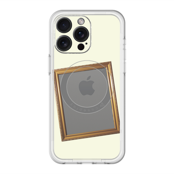 スリムプロテクションプレミアムケース with MagSafe［ Photo Frame - Ivory ］