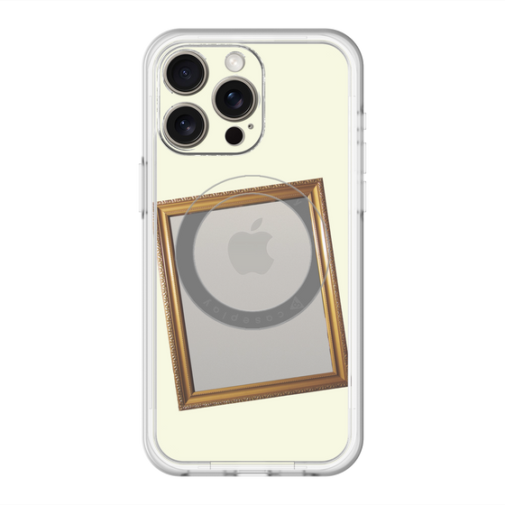スリムプロテクションプレミアムケース with MagSafe［ Photo Frame - Ivory ］