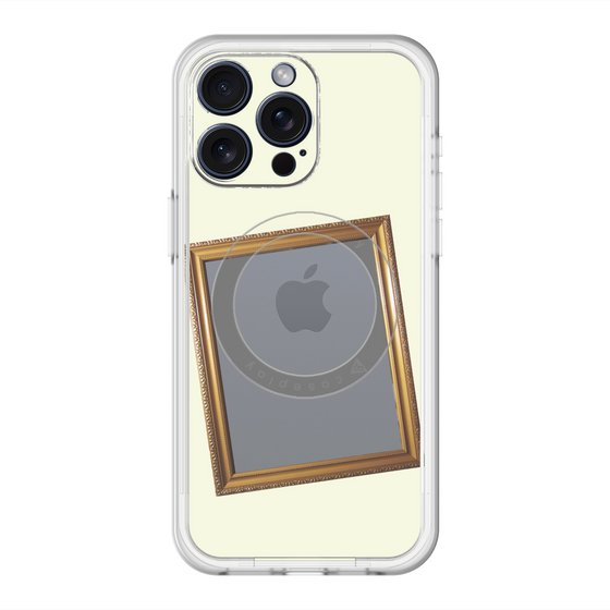 スリムプロテクションプレミアムケース with MagSafe［ Photo Frame - Ivory ］
