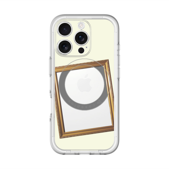 スリムプロテクションプレミアムケース with MagSafe［ Photo Frame - Ivory ］