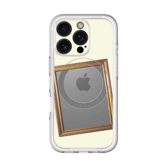 スリムプロテクションプレミアムケース with MagSafe［ Photo Frame - Ivory ］