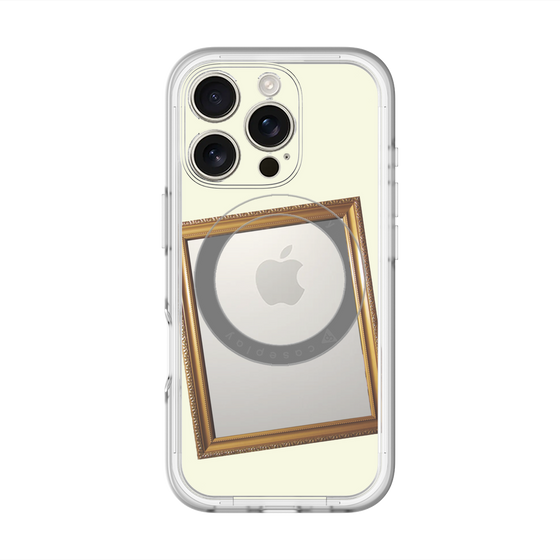 スリムプロテクションプレミアムケース with MagSafe［ Photo Frame - Ivory ］