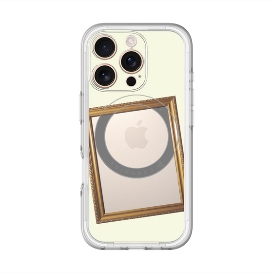 スリムプロテクションプレミアムケース with MagSafe［ Photo Frame - Ivory ］
