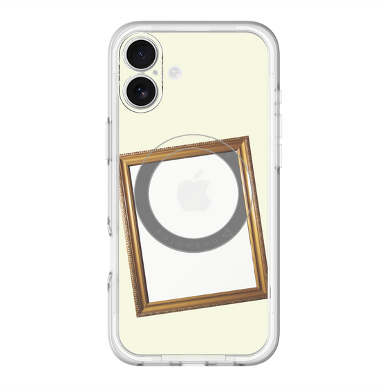 スリムプロテクションプレミアムケース with MagSafe［ Photo Frame - Ivory ］