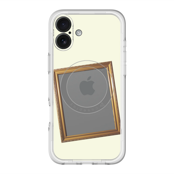 スリムプロテクションプレミアムケース with MagSafe［ Photo Frame - Ivory ］
