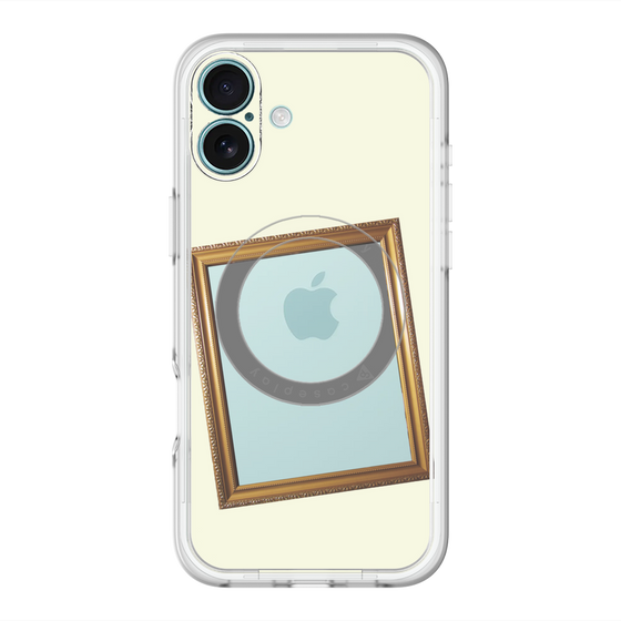 スリムプロテクションプレミアムケース with MagSafe［ Photo Frame - Ivory ］