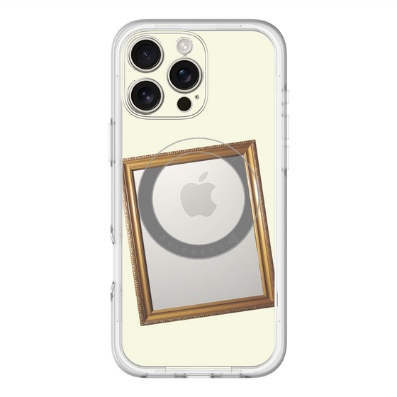 スリムプロテクションプレミアムケース with MagSafe［ Photo Frame - Ivory ］