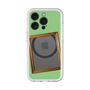 スリムプロテクションプレミアムケース with MagSafe［ Photo Frame - Light Green ］