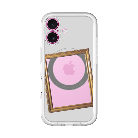 スリムプロテクションプレミアムケース with MagSafe［ Photo Frame - Light Gray ］