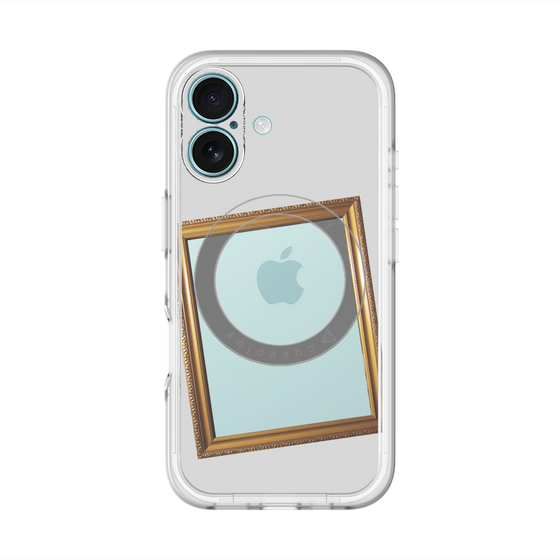 スリムプロテクションプレミアムケース with MagSafe［ Photo Frame - Light Gray ］