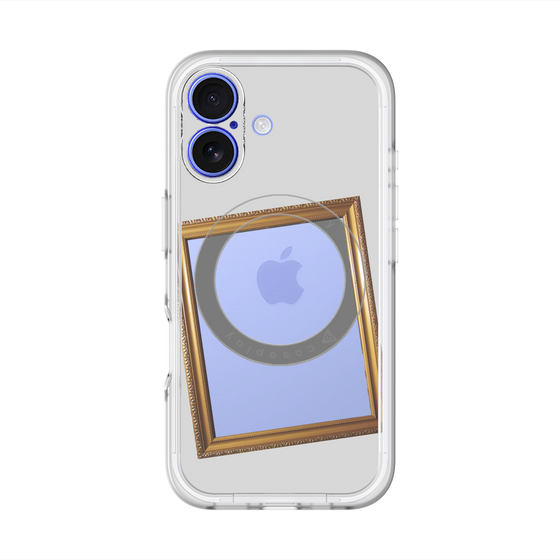 スリムプロテクションプレミアムケース with MagSafe［ Photo Frame - Light Gray ］