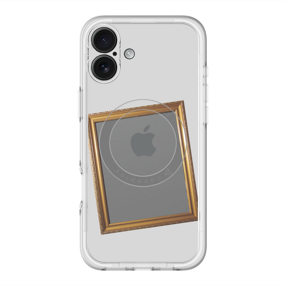 スリムプロテクションプレミアムケース with MagSafe［ Photo Frame - Light Gray ］