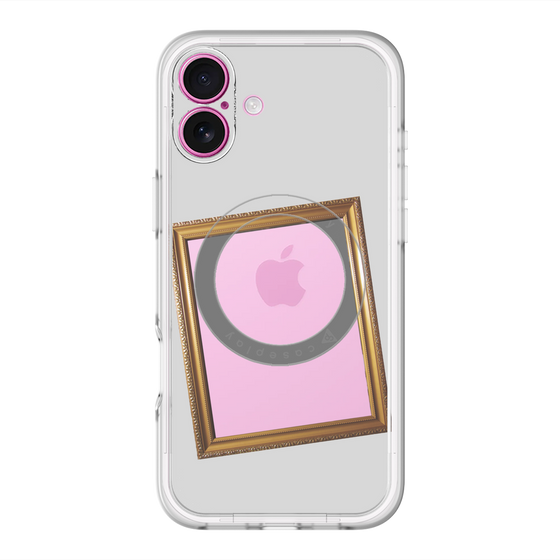 スリムプロテクションプレミアムケース with MagSafe［ Photo Frame - Light Gray ］