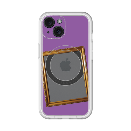 スリムプロテクションプレミアムケース with MagSafe［ Photo Frame - Purple ］