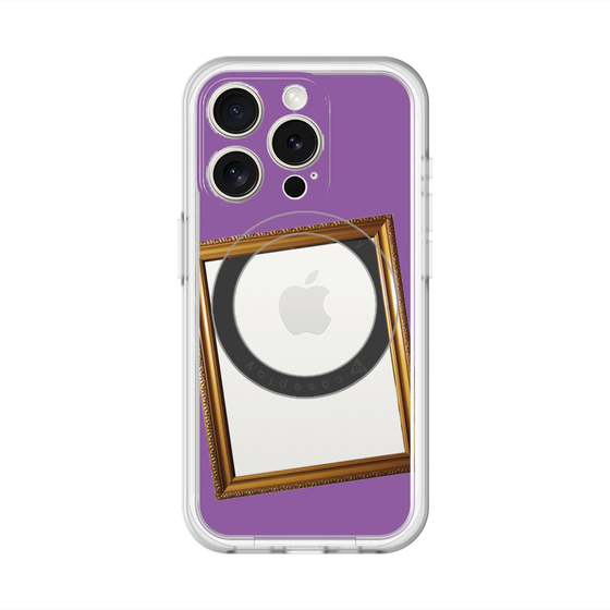 スリムプロテクションプレミアムケース with MagSafe［ Photo Frame - Purple ］