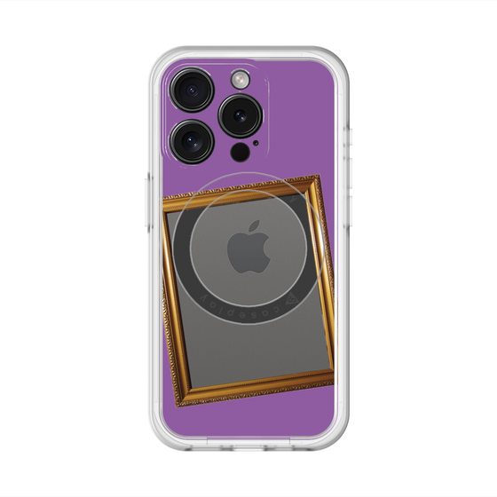 スリムプロテクションプレミアムケース with MagSafe［ Photo Frame - Purple ］