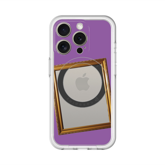 スリムプロテクションプレミアムケース with MagSafe［ Photo Frame - Purple ］