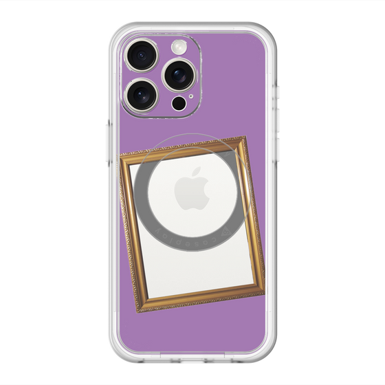 スリムプロテクションプレミアムケース with MagSafe［ Photo Frame - Purple ］