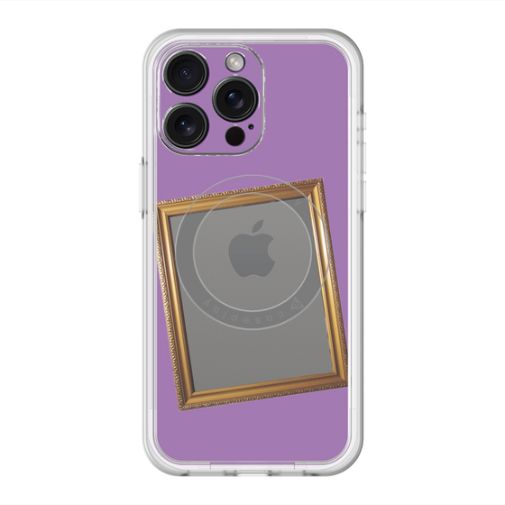 スリムプロテクションプレミアムケース with MagSafe［ Photo Frame - Purple ］