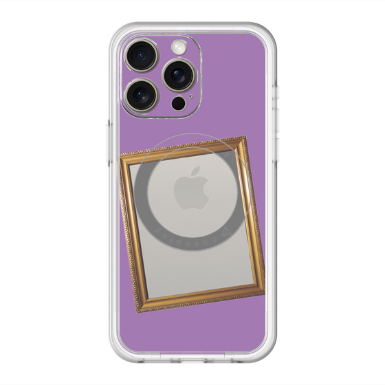 スリムプロテクションプレミアムケース with MagSafe［ Photo Frame - Purple ］