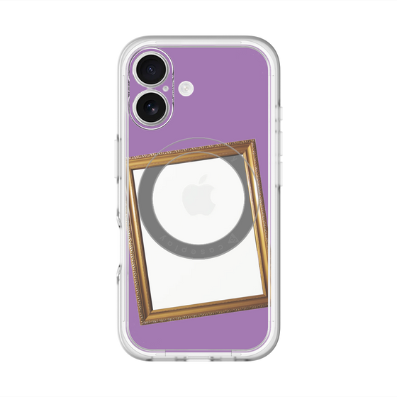 スリムプロテクションプレミアムケース with MagSafe［ Photo Frame - Purple ］