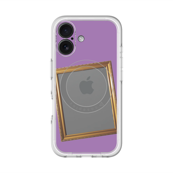 スリムプロテクションプレミアムケース with MagSafe［ Photo Frame - Purple ］