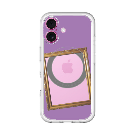 スリムプロテクションプレミアムケース with MagSafe［ Photo Frame - Purple ］