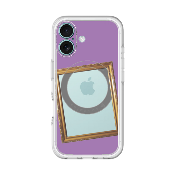 スリムプロテクションプレミアムケース with MagSafe［ Photo Frame - Purple ］