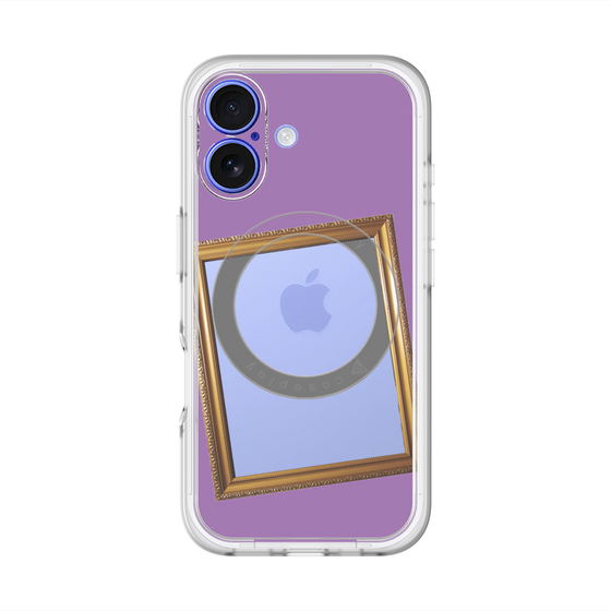 スリムプロテクションプレミアムケース with MagSafe［ Photo Frame - Purple ］
